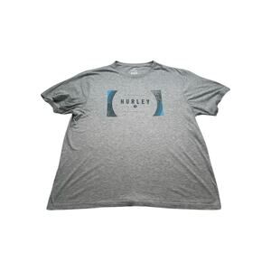 Hurley T-Shirt Men’s Grey Short Sleeve Size XL Skate Retro Surf (200)‎